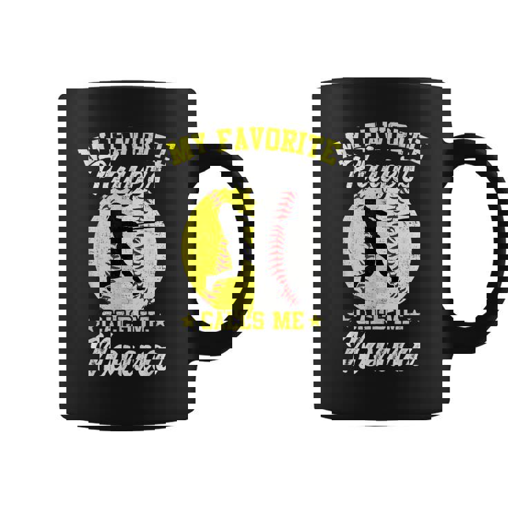 My Favorite Baseball Softball Players Calls Me Nonna Coffee Mug