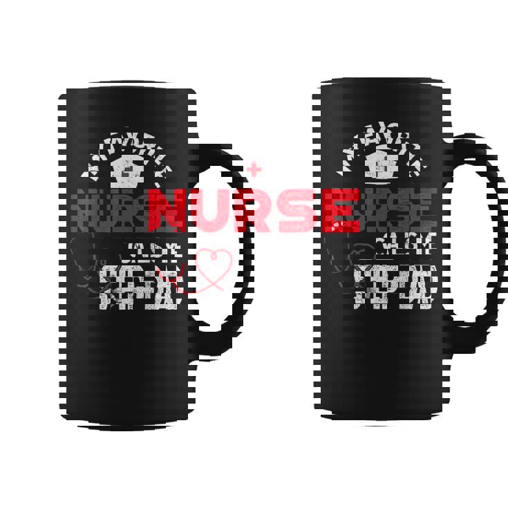 My Favorite Nurse Calls Me Step-Dad Father's Day Nursing Coffee Mug