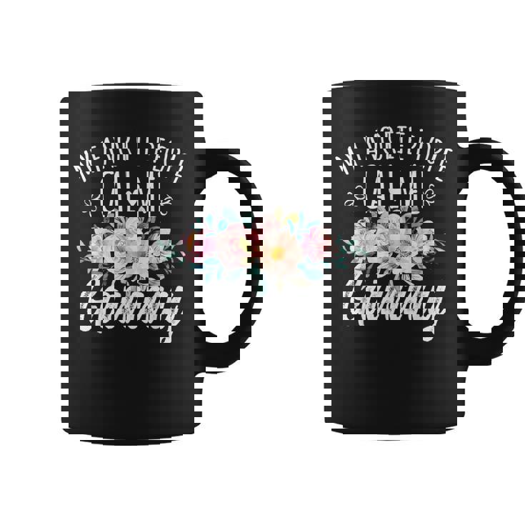 My Favorite People Call Me Gammy Floral Birthday Gammy Coffee Mug