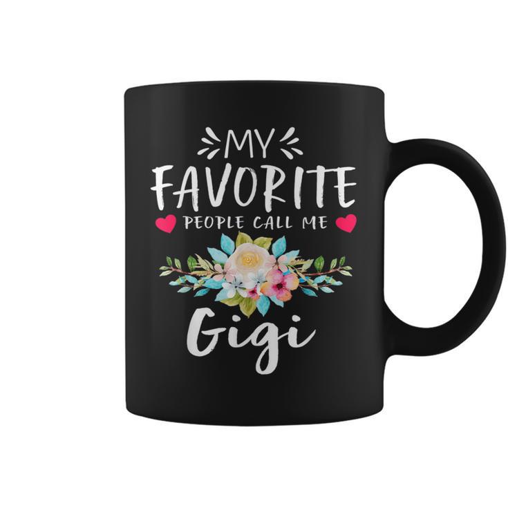 My Favorite People Call Me Gigi Floral Coffee Mug