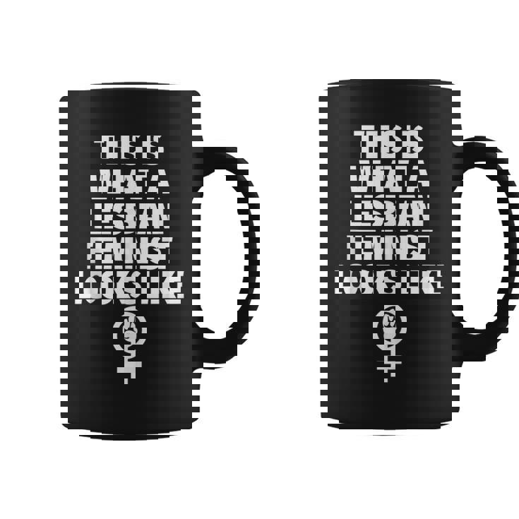 Feminista Lesbiana Es Del Orgullo Gay In Mangas Taza de café