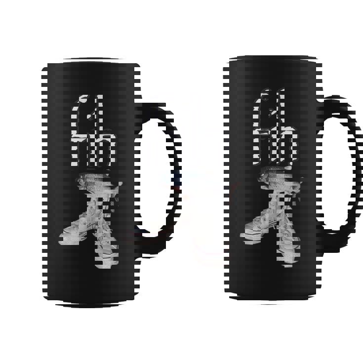 Fih Shoes Fish Misspelled Fish Meme Fih Calling Humor Coffee Mug
