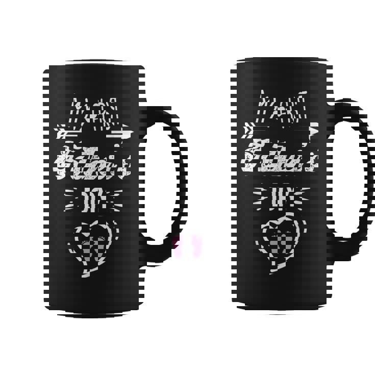 My First Father's Day First Time Daddy New Dad Matching Coffee Mug