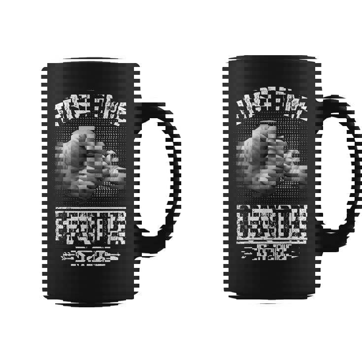 First Time Grandpa 2025 Fist Bump New Grandpa Father's Day Coffee Mug