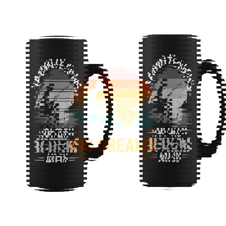 Fishing Dad How Catch Big Dreams 面白い父の日のギフト コーヒーマグ