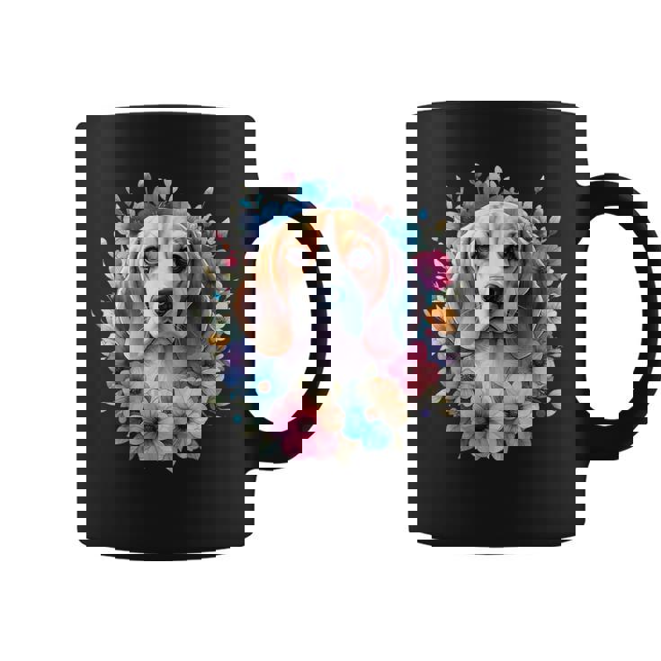 Floral Beagle Mom Dog Lovers Cute Mama Puppy Mother's Day Coffee Mug
