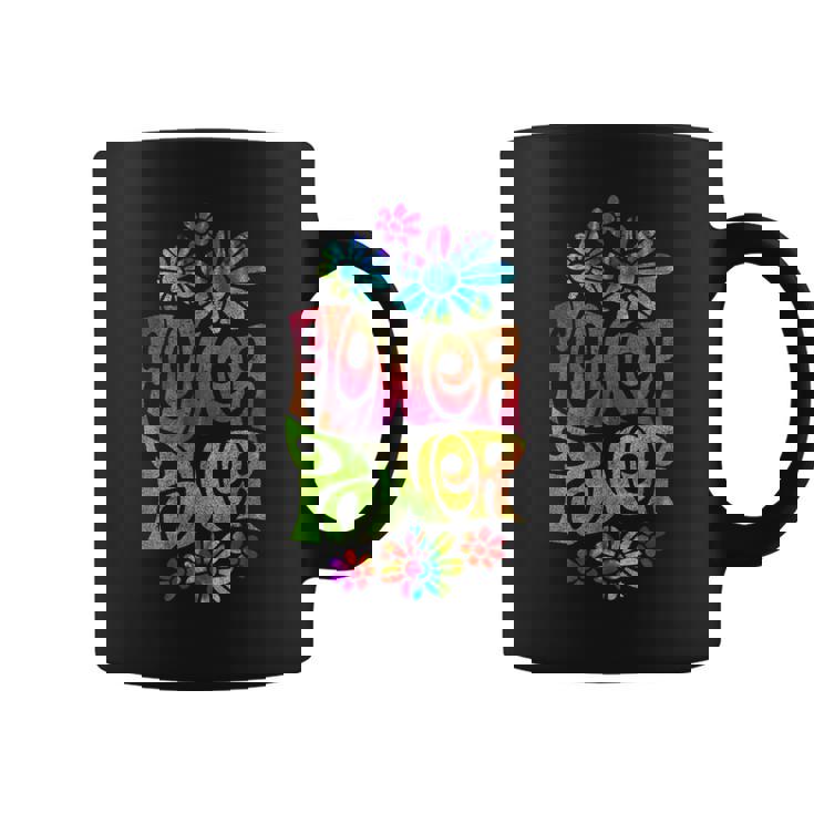 Flower Power ヒッピー サイケデリック '70年代レトロ コーヒーマグ