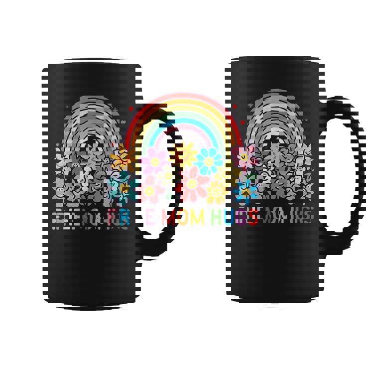 Free Mom Hugs Rainbow Lgbt Gay Lesbian Transgender Pride Coffee Mug