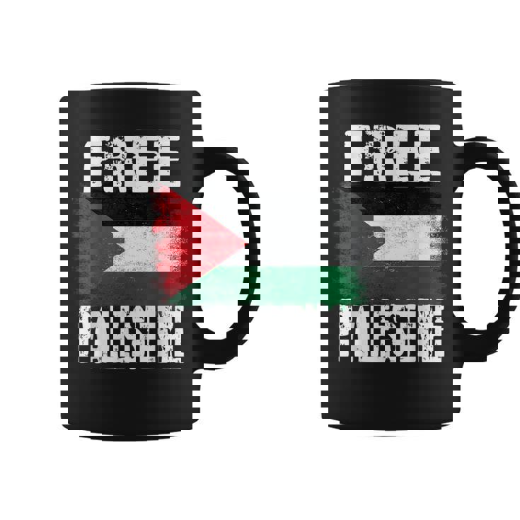 Free Palestine Free Gaza パレスチナの旗無料パレスチナ コーヒーマグ