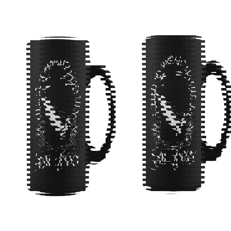 Fueled By Wind And Adventure カタマランセーリング コーヒーマグ