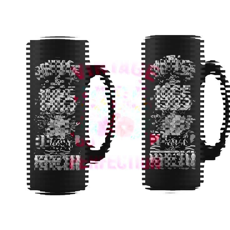 60Th B-Dayintage 1965 Floral 60 Years Of Perfection コーヒーマグ