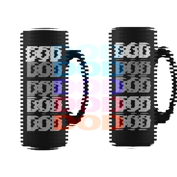 Modern Repeated Text Dod コーヒーマグ