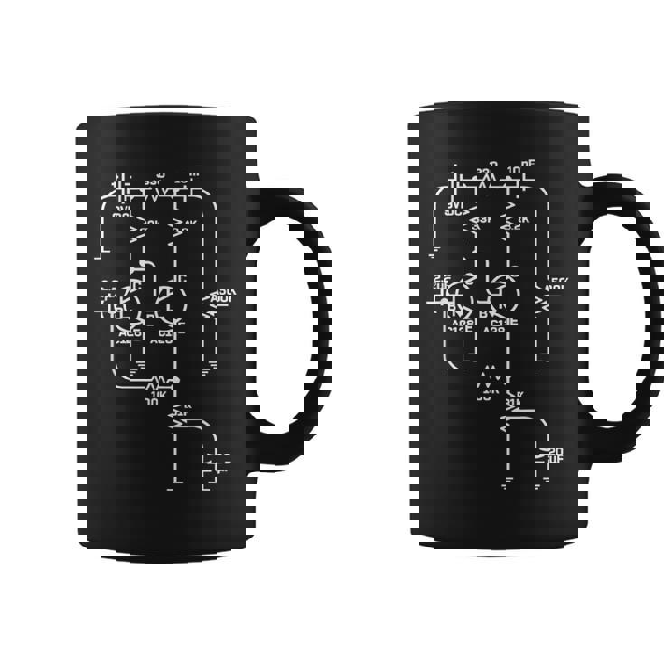 Fuzz Pedal スケマティック回路 ハンドワイヤー ミュージシャン ギフト コーヒーマグ