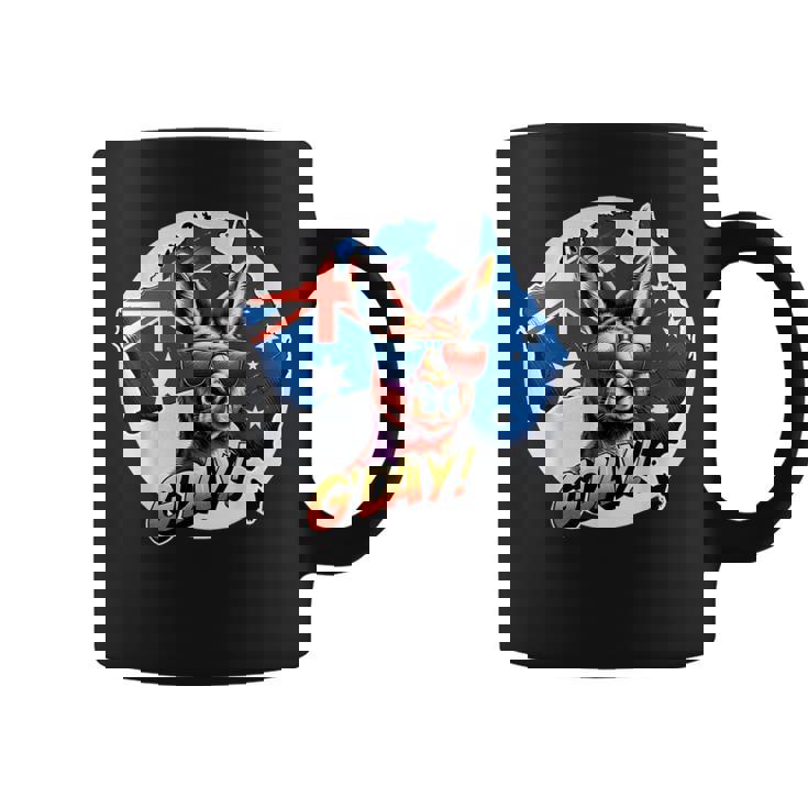 G'dayオーストラリアのお土産カンガルー。 コーヒーマグ