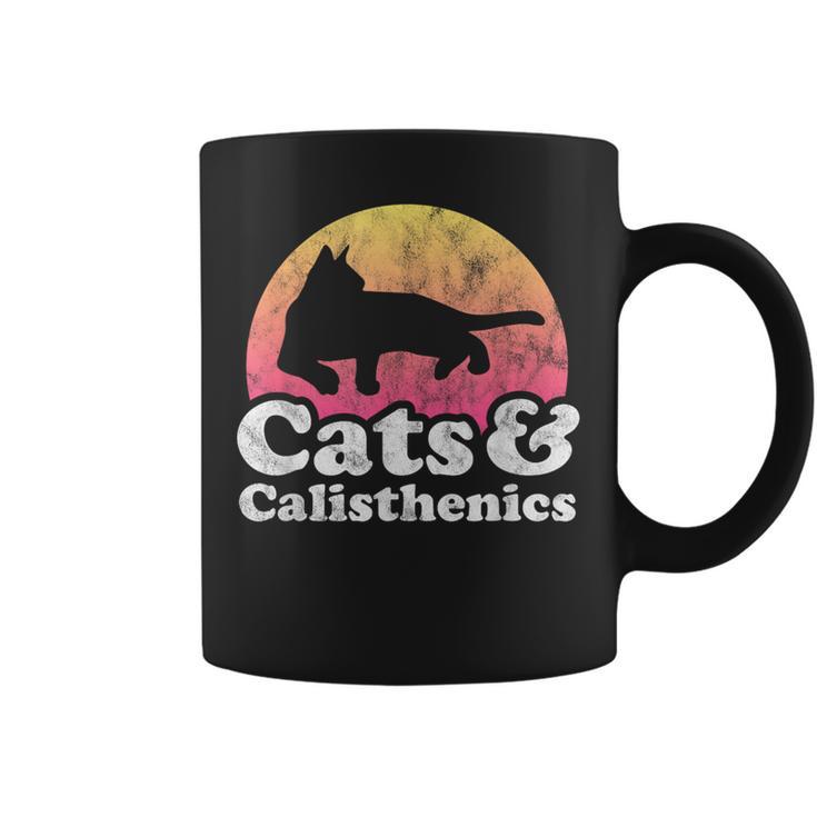 Gatos Y Calistenia Hombre O Gato Y Calistenia Taza de café