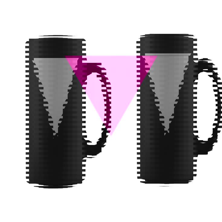 Gay Pride Upside Down Pink Triangle コーヒーマグ