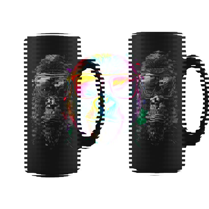 Gorilla Monkey グラフィック アニマルアート サングラス ゴリラ コーヒーマグ