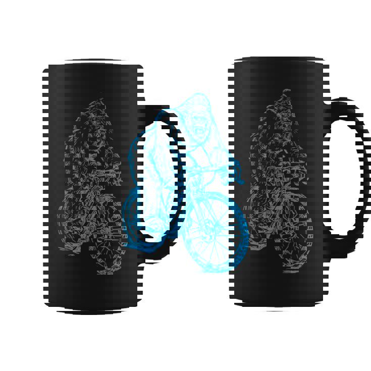 Gorilla サイクリング 自転車 クール モンキー おもしろい 動物 バイク コーヒーマグ