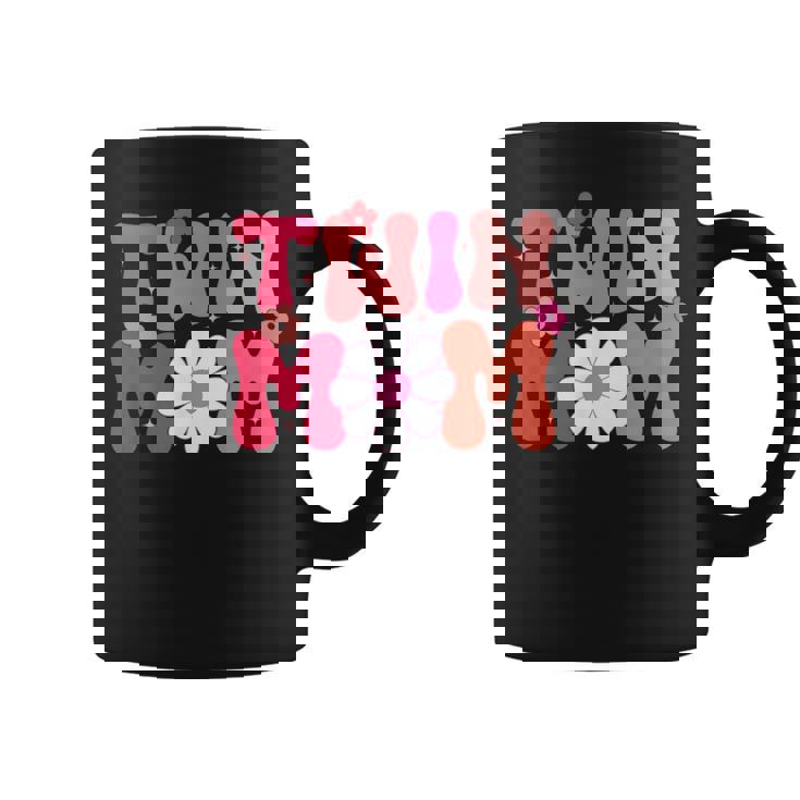 Groovy Twin Mama Mother's Day For New Mom Of Twins Coffee Mug