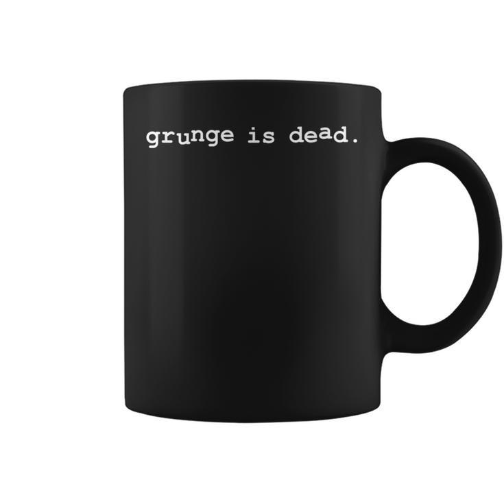 Grunge Is Dead 90年代ロック、グランジ、パンク、ロックンロールミュージック コーヒーマグ