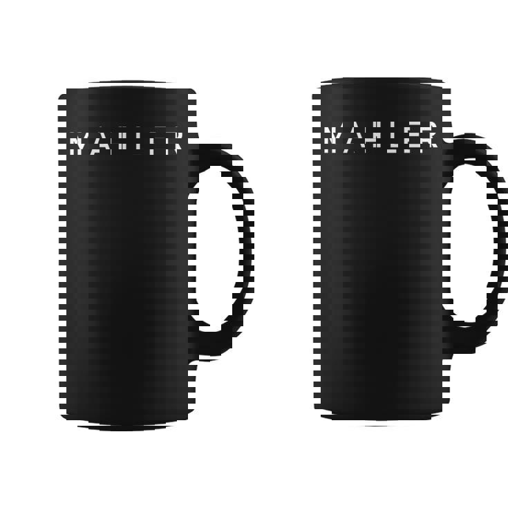Gustav Mahler Manga Larga Taza de café