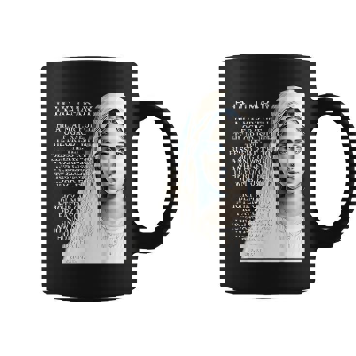Hail Mary Blessed Mother ロザリオの祈り コーヒーマグ