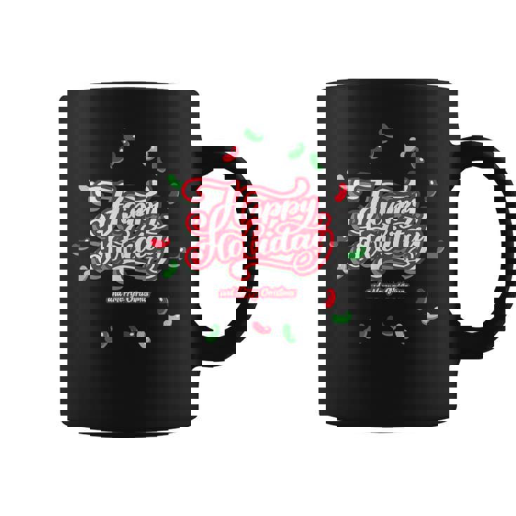 Happy Holiday And Merry Christmas Quote Festive Greetings コーヒーマグ