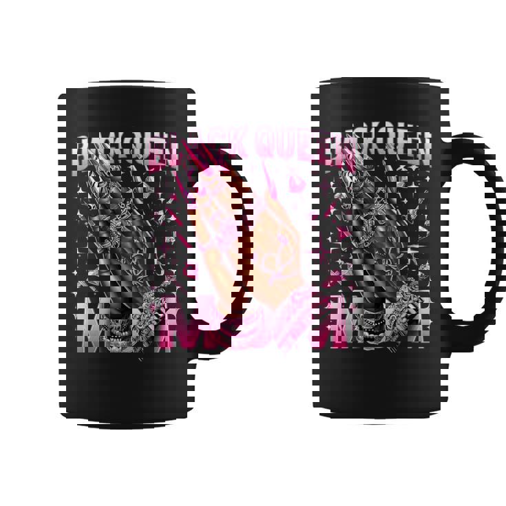 Happy Afro African American Black Queen Mom Coffee Mug
