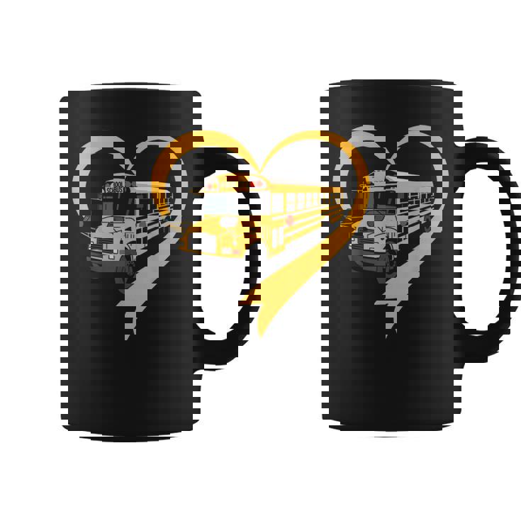 Heart School Bus Driver Coffee Mug