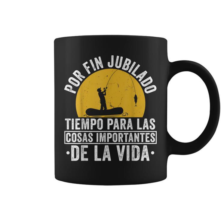 Hombre Pescar Pescador Por Fin Jubilado Pesca Taza de café