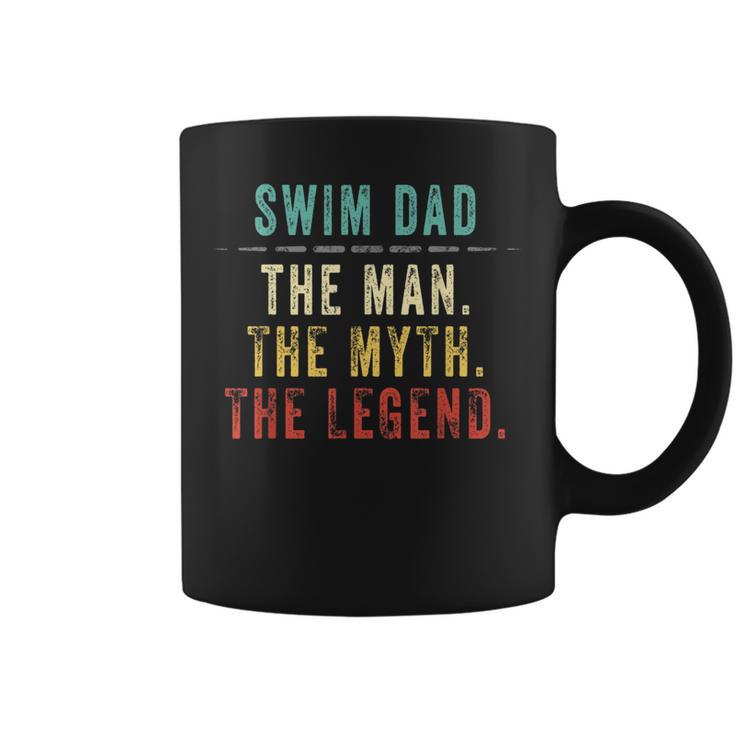Hombre Regalo Para El Día Del Padre Natación Papá Hombre Mito Leyenda Taza de café