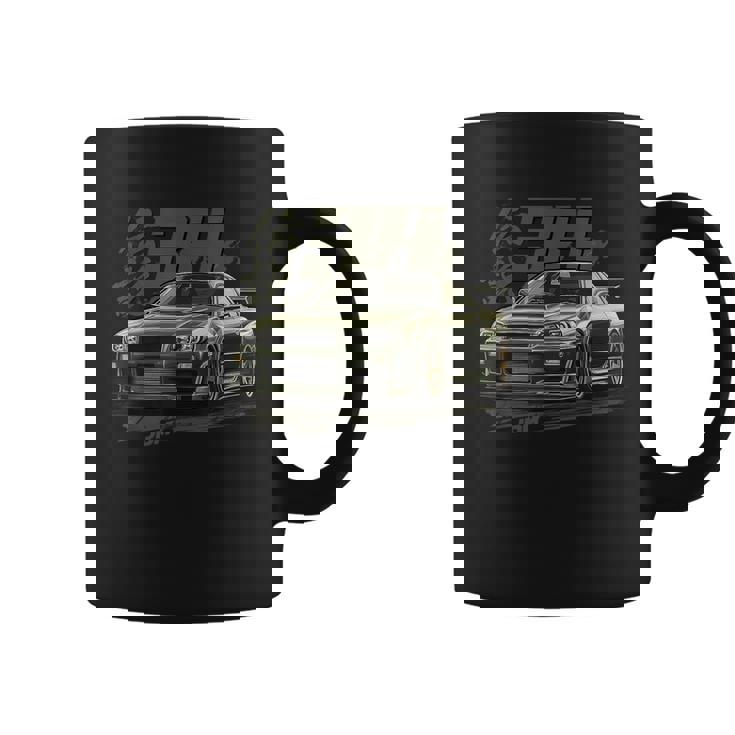 Horizonte Clásicoerde Urbano R34 Liberty Walk Jdm Taza de café