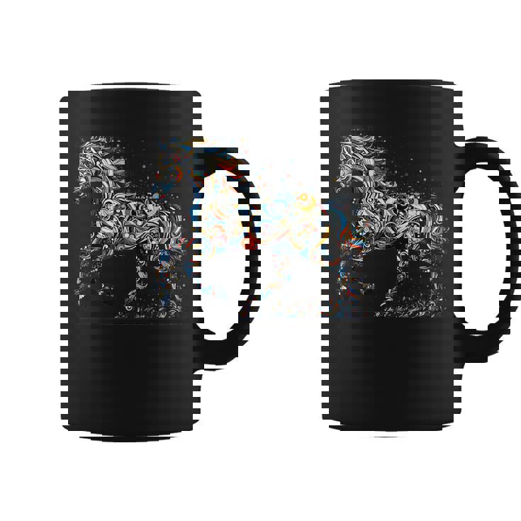 Horse Lover Majestic Horse 馬のグラフィック デザイン コーヒーマグ