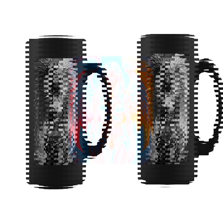 Hot Girl On 男性用 ハーフエンジェル&ハーフデーモンガール コーヒーマグ