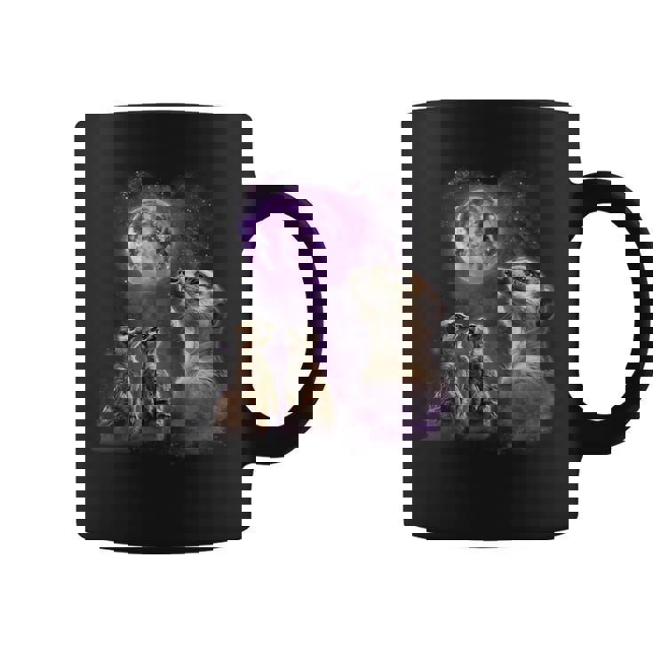 Howling At The Moon シャツ 面白いミーアキャットシャツ ミーアキャット コーヒーマグ