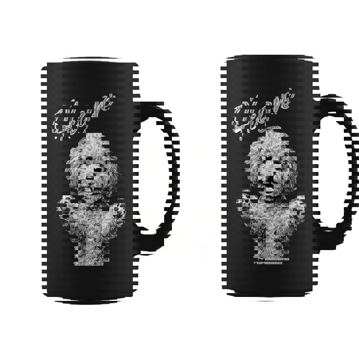 Hug Me トイプードル アートデザイン 可愛い おしゃれ 犬 動物 コーヒーマグ