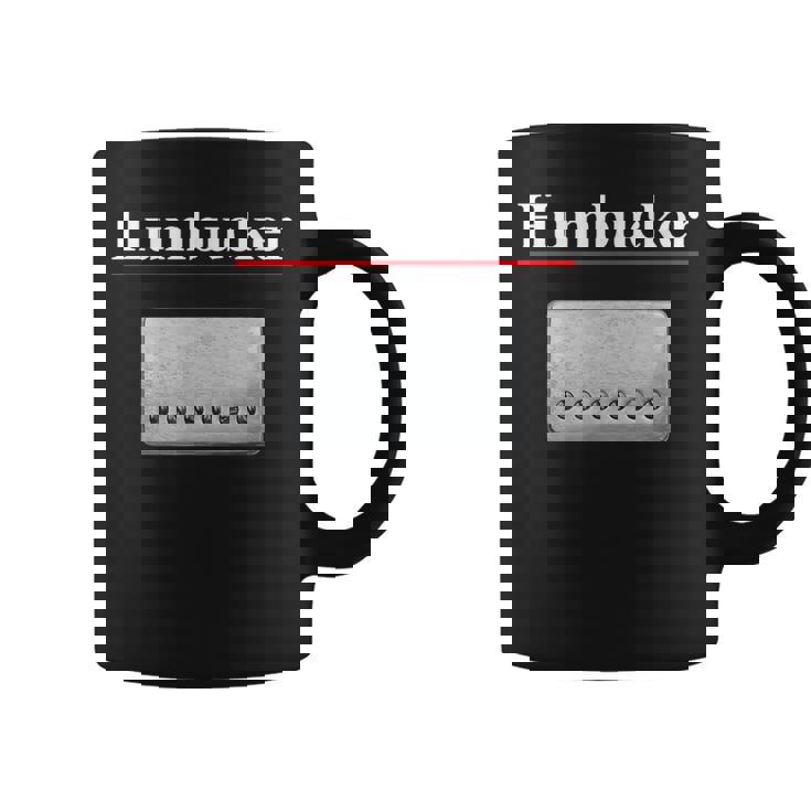 Humbucker ハムバッカー、クールなギタリストのギフト ギターピックアップグラフィック コーヒーマグ