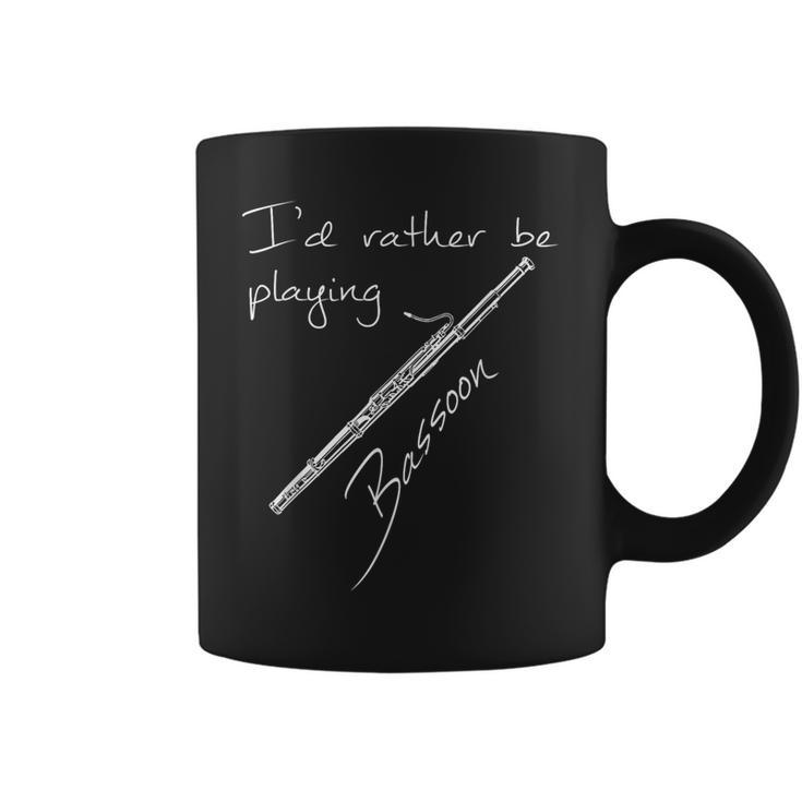 I'd Rather Be Playing Bassoon、ファゴット奏者 コーヒーマグ