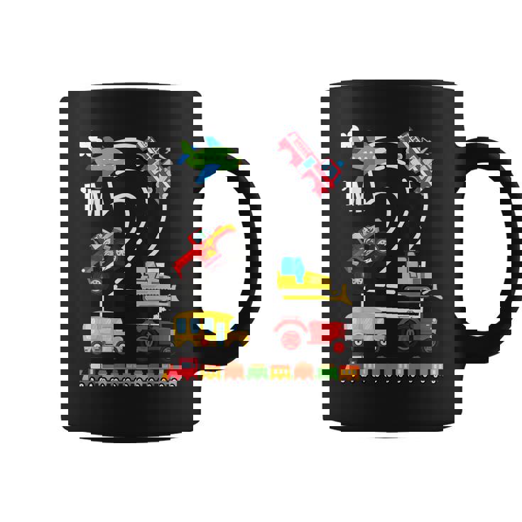 I'm 2 2歳の誕生日 トラック 乗り物 交通機関車 コーヒーマグ