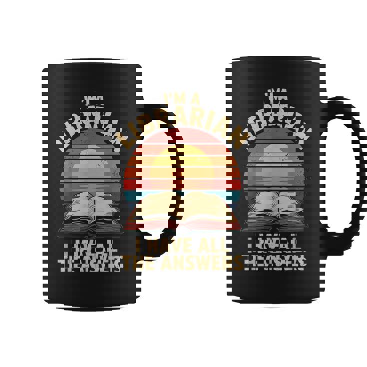 I'm A Librarian I Have The All Answers Retro Librarian コーヒーマグ