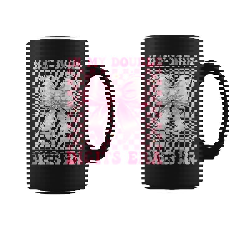 In My Double Digits Era キュートなコケットボウ 10歳の誕生日 女の子 コーヒーマグ