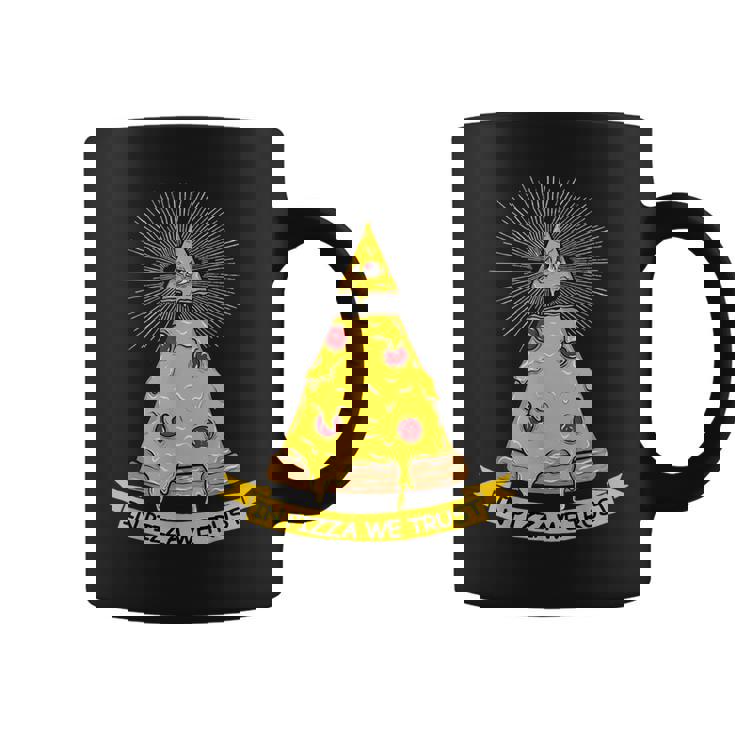 In Pizza We Trust イルミナティピザ コーヒーマグ