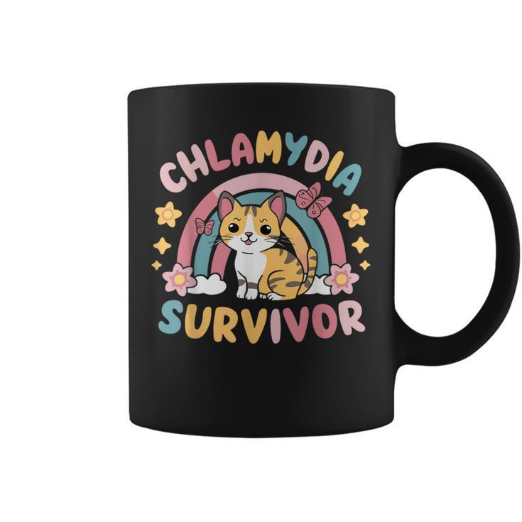 Inappropriate Dark Humor & Offensive Crew Clothing Chlamydiaurvivor Cat Meme Peinlicher Erwachsenen-Humor Für Männer & Frauenchwarz mall Kurzarm Klassisch Meme- Tassen