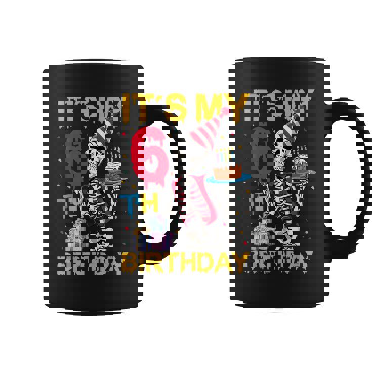 It's My 6Th Birthday Party ハロウィン スケルトン 誕生日 コーヒーマグ