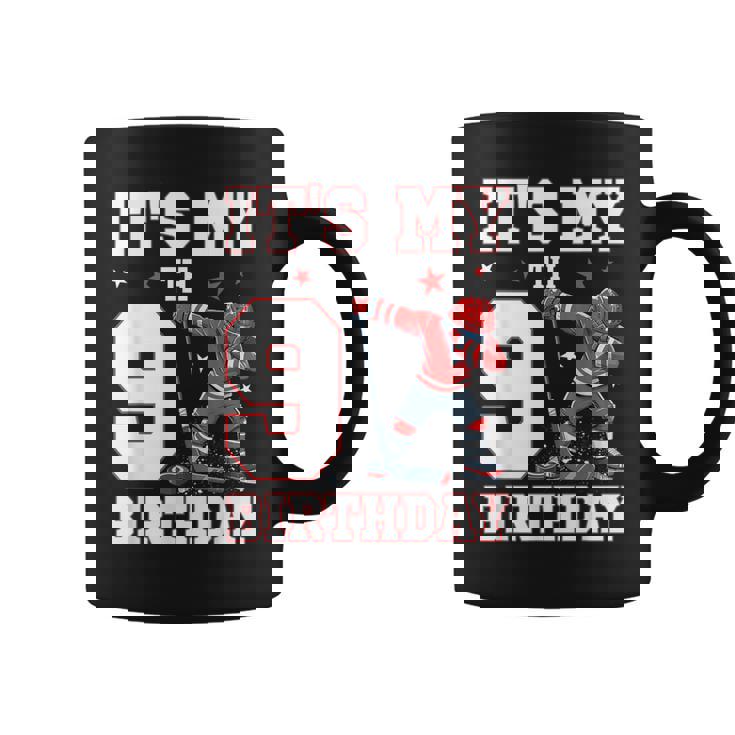 It's My 9Th Birthday 男の子 アイスホッケー ダビング 9歳 コーヒーマグ