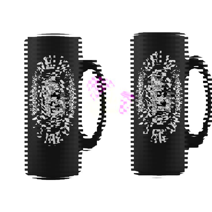 It's Race Day Racing Mom Of A Racer Mother Racing Mama Small Black Coffee Mug