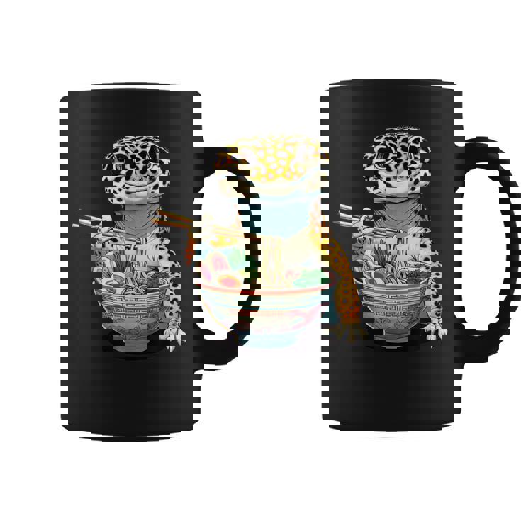 Japanese Kawaii Ramen Reptile Leopard Gecko ヒョウモントカゲモドキ コーヒーマグ