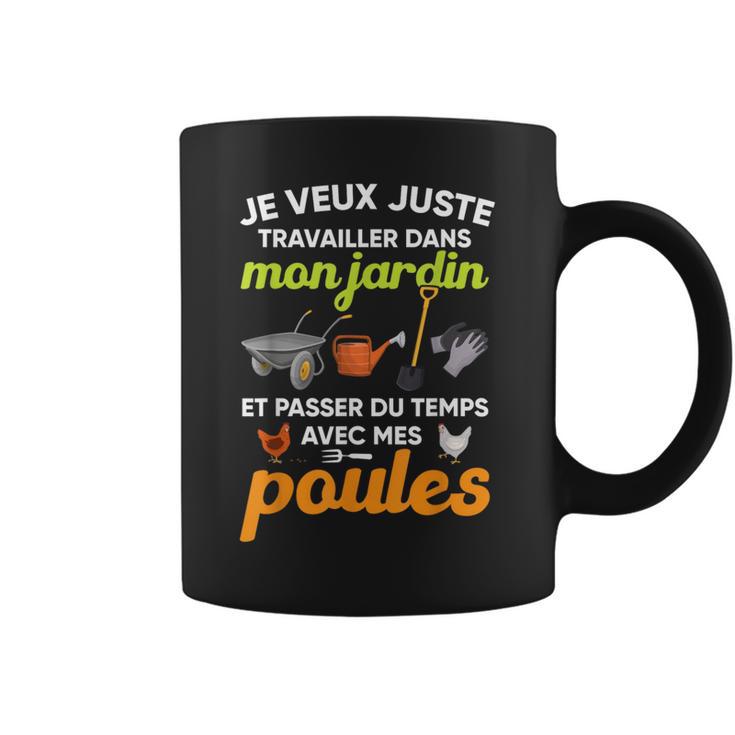 Jardin Et Poules Humour Cadeau Homme Jardin Retraite Tasse