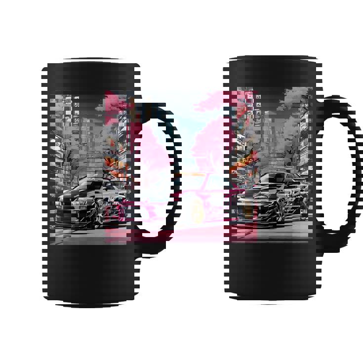Jdm レトロ 和 ドリフト 車 東京 スカイライン 桜 コーヒーマグ