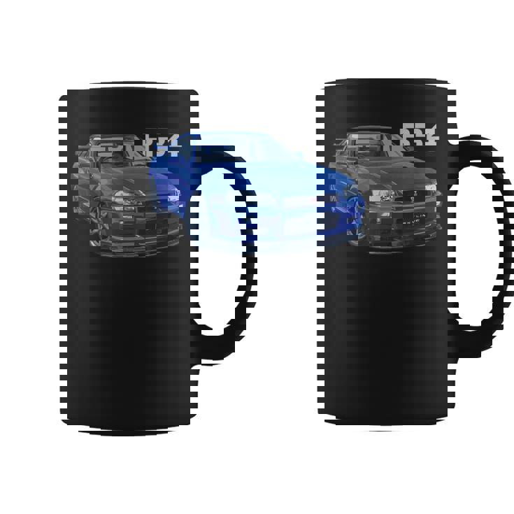 Jdm 車 R34 ベイサイド ブルー-Spec Ii コーヒーマグ